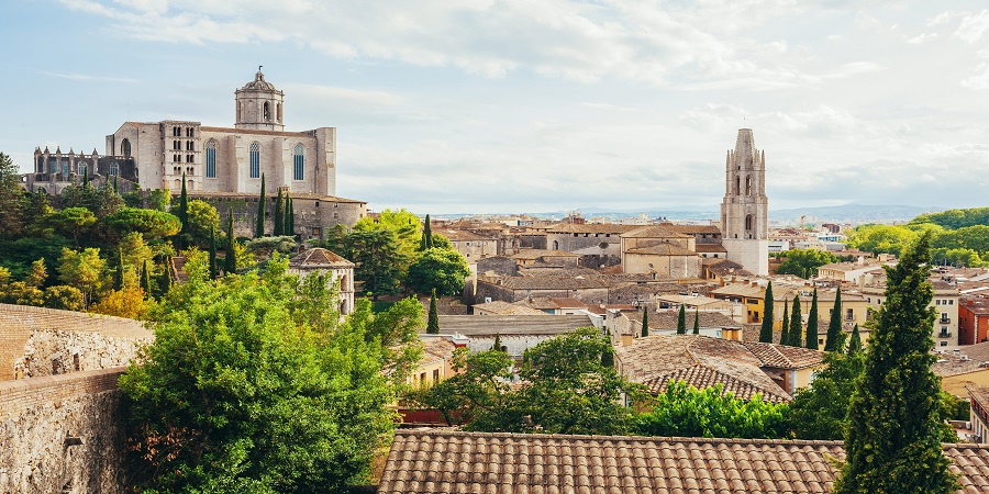 Exploring the historic old town of Girona